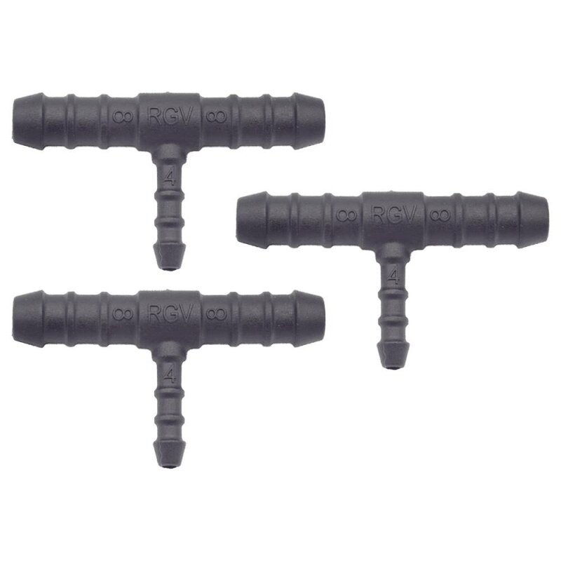 3 x YOU.S Original Schlauchverbinder Zwischenstück RGV Ø 8x8x4 mm - T-Stück Reduzierer