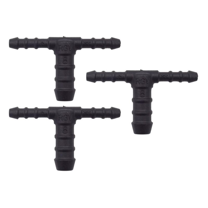 3 x YOU.S Original Schlauchverbinder Zwischenstück RGV Ø 4x4x8 mm - T-Stück Reduzierer