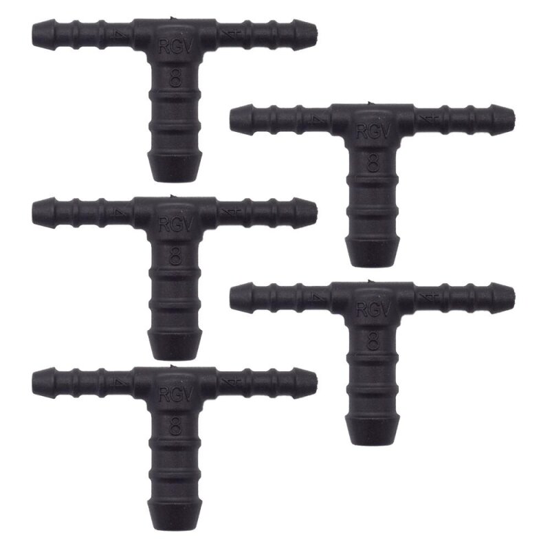 5 x YOU.S Original Schlauchverbinder Zwischenstück RGV Ø 4x4x8 mm - T-Stück Reduzierer