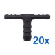 20 x YOU.S Original Schlauchverbinder Zwischenstück RGV Ø 4x4x8 mm - T-Stück Reduzierer