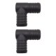 2 x YOU.S Original Schlauchverbinder Zwischenstück RGV Ø 32x32 mm 90° Winkel - L Form