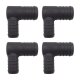 4 x YOU.S Original Schlauchverbinder Zwischenstück RGV Ø 32x25 mm 90° Winkel - L Form