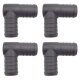 4 x YOU.S Original Schlauchverbinder Zwischenstück RGV Ø 25x25 mm 90° Winkel - L Form