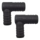 2 x YOU.S Original Schlauchverbinder Zwischenstück RGV Ø 25x22 mm 90° Winkel - L Form