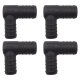 4 x YOU.S Original Schlauchverbinder Zwischenstück RGV Ø 25x22 mm 90° Winkel - L Form