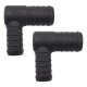 2 x YOU.S Original Schlauchverbinder Zwischenstück RGV Ø 25x20 mm 90° Winkel - L Form