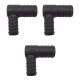 3 x YOU.S Original Schlauchverbinder Zwischenstück RGV Ø 25x20 mm 90° Winkel - L Form