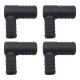 4 x YOU.S Original Schlauchverbinder Zwischenstück RGV Ø 25x20 mm 90° Winkel - L Form