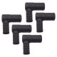 5 x YOU.S Original Schlauchverbinder Zwischenstück RGV Ø 25x20 mm 90° Winkel - L Form