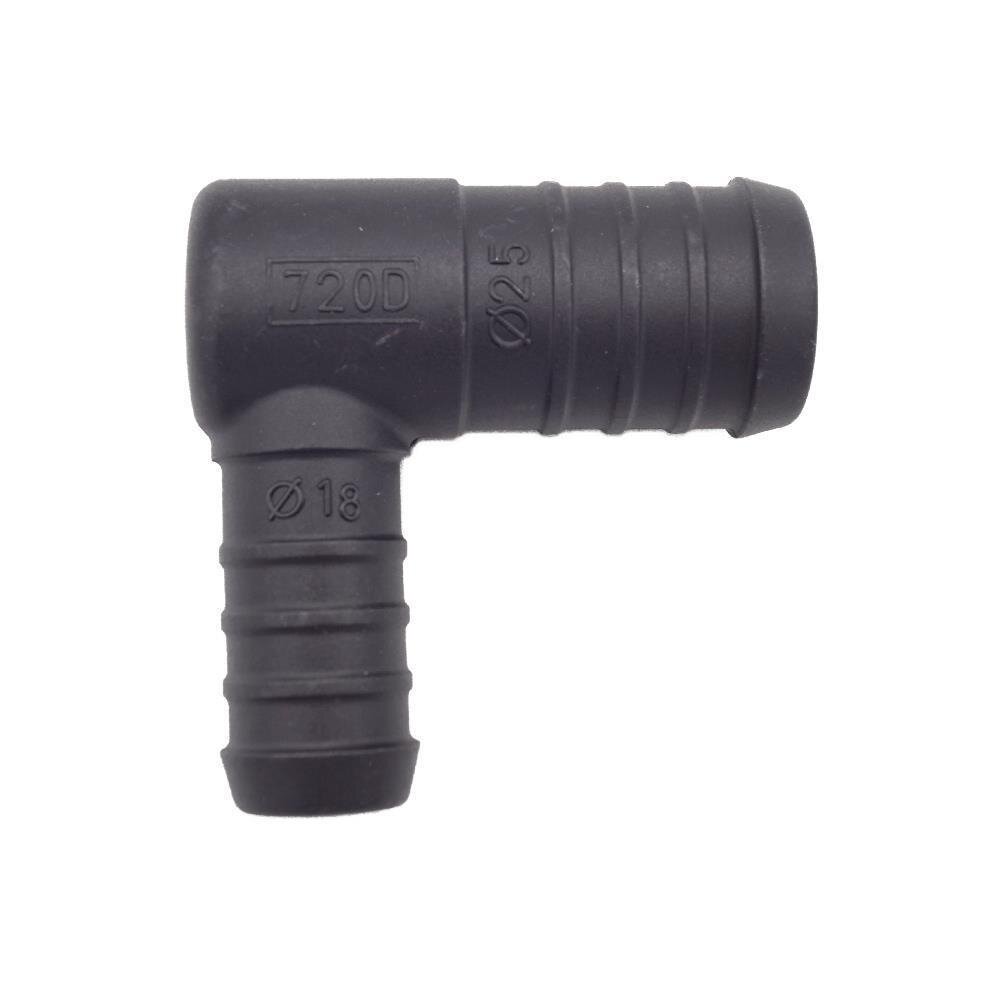 Produktbild von Winkel-Schlauchverbinder Reduziert 20 Mm Auf 18 Mm – Aus PA GF30, Bis 14 Bar, –40 Bis +140 °C (1,2,3,5 Oder 10 Stk.)