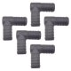 5 x YOU.S Original Schlauchverbinder Zwischenstück RGV Ø 22x22 mm 90° Winkel - L Form