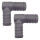 2 x YOU.S Original Schlauchverbinder Zwischenstück RGV Ø 22x20 mm 90° Winkel - L Form