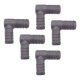 5 x YOU.S Original Schlauchverbinder Zwischenstück RGV Ø 22x20 mm 90° Winkel - L Form