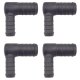 4 x YOU.S Original Schlauchverbinder Zwischenstück RGV Ø 22x16 mm 90° Winkel - L Form