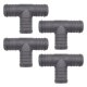 4 x YOU.S Original Schlauchverbinder Zwischenstück RGV Ø 32x32x32 mm - T-Stück Reduzierer