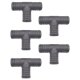 5 x YOU.S Original Schlauchverbinder Zwischenstück RGV Ø 32x32x32 mm - T-Stück Reduzierer