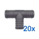 20 x YOU.S Original Schlauchverbinder Zwischenstück RGV Ø 32x32x32 mm - T-Stück Reduzierer