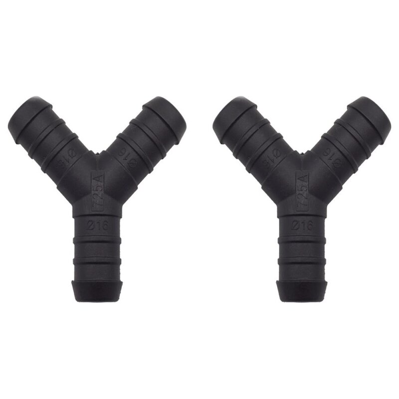 2 x YOU.S Original Schlauchverbinder Zwischenstück RGV Ø 16x16x16 mm - Y Form