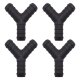 4 x YOU.S Original Schlauchverbinder Zwischenstück RGV Ø 16x16x16 mm - Y Form