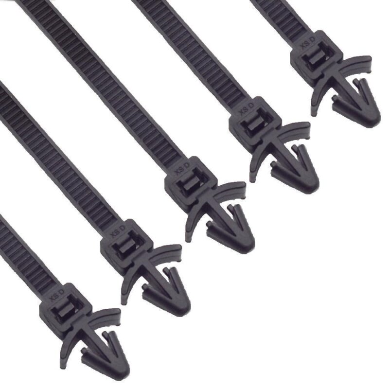 5 x YOU.S Original Kabelbinder Kabelhalter Kabelstrang Kabelbaumhalter Clips Universal 205mm 8mm