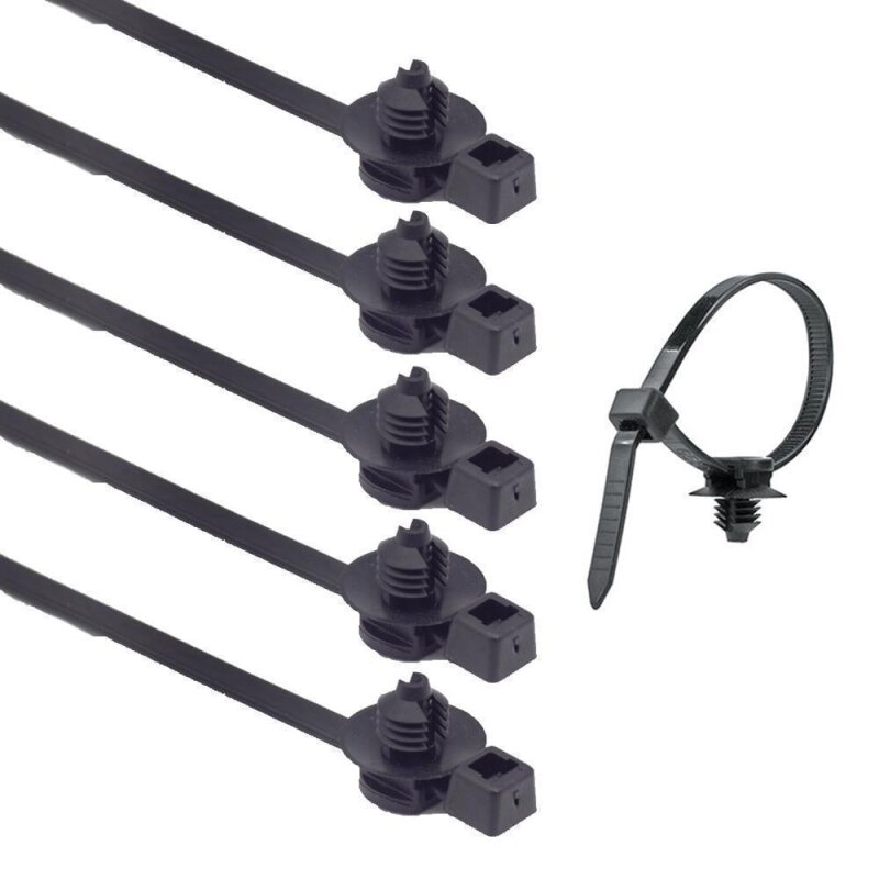 50 x YOU.S Original Kabelbinder Kabelbaum Kabelstrang Kabelbaumhalter Clips Universal 210mm 18mm