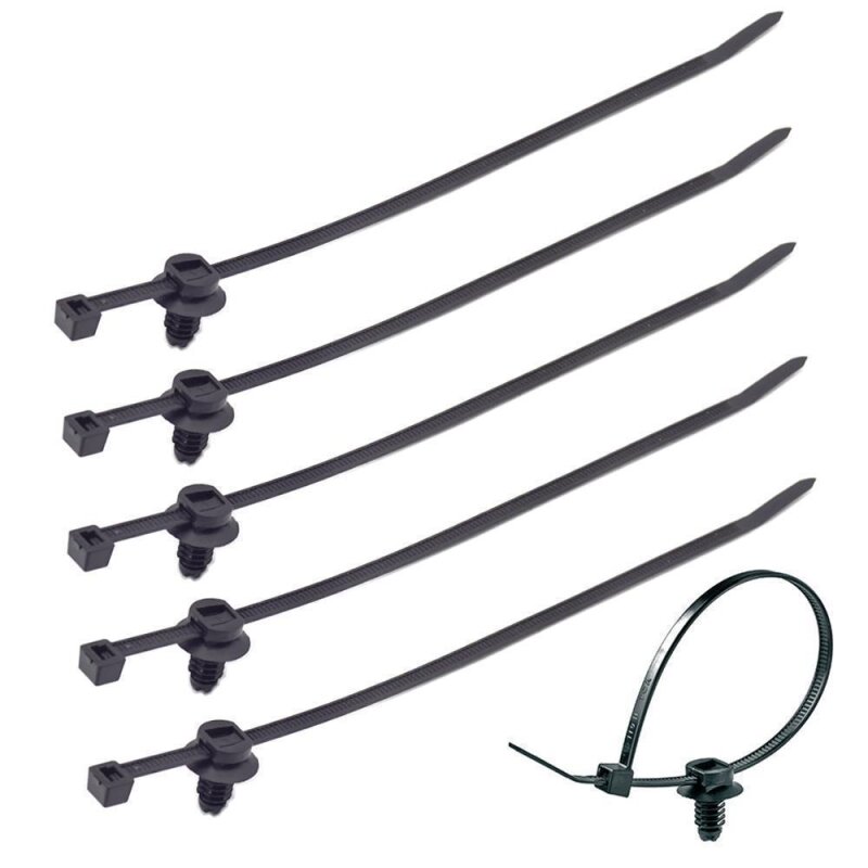 40 x YOU.S Original Kabelbinder Schlauchbefestigung Kabelstrang Clips Universal 200mm 6,5mm