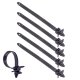 50 x YOU.S Original Kabelbinder Schlauchbefestigung Kabelstrang Clips Universal 140mm 9x6,5mm