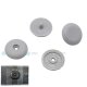 20 x YOU.S Original Gurtstopper Sicherheitsgurt Stopper Kunststoff Ø 16 mm Universal Grau