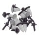 10er Set YOU.S Original Unterfahrschutz Schrauben + Clips kompatibel mit Alfa Romeo kompatibel mit Bmw kompatibel mit CITROEN kompatibel mit FIAT kompatibel mit Ford kompatibel mit Lancia - 46408953