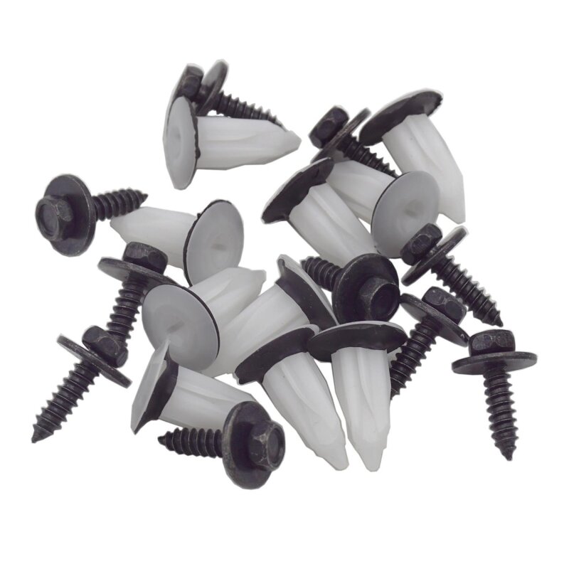 30er Set YOU.S Original Unterfahrschutz Schrauben + Clips kompatibel mit Alfa Romeo kompatibel mit Bmw kompatibel mit CITROEN kompatibel mit FIAT kompatibel mit Ford kompatibel mit Lancia - 46408953
