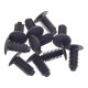 30 x YOU.S Original Verkleidung Clips Kunststoff Tannenbaumclip Universal 9,5mm schwarz