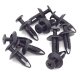 100 x YOU.S Original Verkleidung Clips Befestigungsclips Spreizniete Kunststoff Universal 6mm schwarz