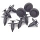 40 x YOU.S Original Verkleidung Clips Befestigungsclips Druckknopf mit Kappe Kunststoff Universal 6mm schwarz