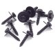 10 x YOU.S Original Metallschraube mit Beilagscheibe Befestigung Sechskant Schraube 4 x 20 mm Universal schwarz