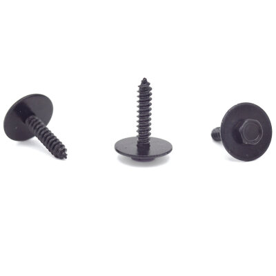 20 x YOU.S Original Metallschraube mit Beilagscheibe Befestigung Sechskant Schraube 4 x 20 mm Universal schwarz