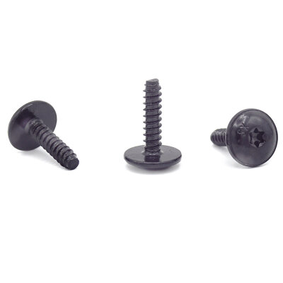 100 x YOU.S Original Torx Schrauben Linsenkopfschrauben Befestigung Metall 5 x 19 mm Universal schwarz