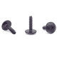 100 x YOU.S Original Torx Schrauben Linsenkopfschrauben Befestigung Metall 5 x 19 mm Universal schwarz