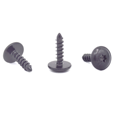 100 x YOU.S Original Torx Schrauben Linsenkopfschrauben Befestigung Metall 5 x 20 mm Universal schwarz