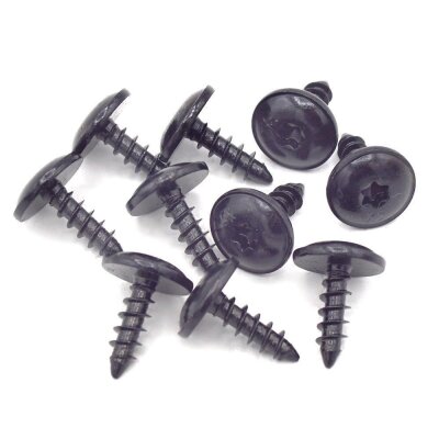 100 x YOU.S Original Torx Schrauben Linsenkopfschrauben Befestigung 5 x 16 mm Universal schwarz