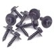 40 x YOU.S Original Metallschraube mit Beilagscheibe Befestigung Sechskant Schraube 6 x 22 mm Universal schwarz