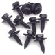40 x YOU.S Original Metallschraube mit Beilagscheibe Befestigung Sechskant Schraube 6 x 20 mm Universal schwarz