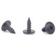 40 x YOU.S Original Schrauben Rundkopf Linsenkopfschrauben Befestigung Metall 6 x 17 mm schwarz kompatibel mit Hyundai kompatibel mit Toyota