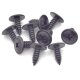 20 x YOU.S Original Schrauben Rundkopf Linsenkopfschrauben Befestigung Metall 6 x 17 mm Universal schwarz