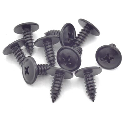 30 x YOU.S Original Schrauben Rundkopf Linsenkopfschrauben Befestigung Metall 6 x 17 mm Universal schwarz