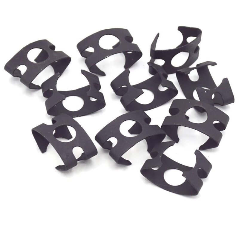 20 x YOU.S Original Bremsschlauch Bremsleitung Halteklammer Befestigung Ø 10 mm schwarz kompatibel mit Audi kompatibel mit VW