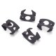 20 x YOU.S Original Bremsschlauch Bremsleitung Halteklammer Befestigung Ø 10 mm schwarz kompatibel mit Audi kompatibel mit VW