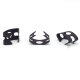 20 x YOU.S Original Bremsschlauch Bremsleitung Halteklammer Befestigung Ø 10 mm schwarz kompatibel mit Audi kompatibel mit VW