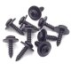 20 x YOU.S Original Schrauben Linsenkopfschrauben mit Unterlegscheibe Befestigung Metall 5 x 16,5 mm Universal schwarz