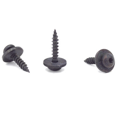 20 x YOU.S Original Torx Schrauben Linsenkopfschrauben mit Unterlegscheibe Befestigung Metall 5 x 22 mm Universal schwarz