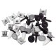 10er Set YOU.S Original Unterboden Unterfahrschutz Clips + Muttern + Schrauben kompatibel mit Citroen kompatibel mit Fiat kompatibel mit Peugeot - 46408953